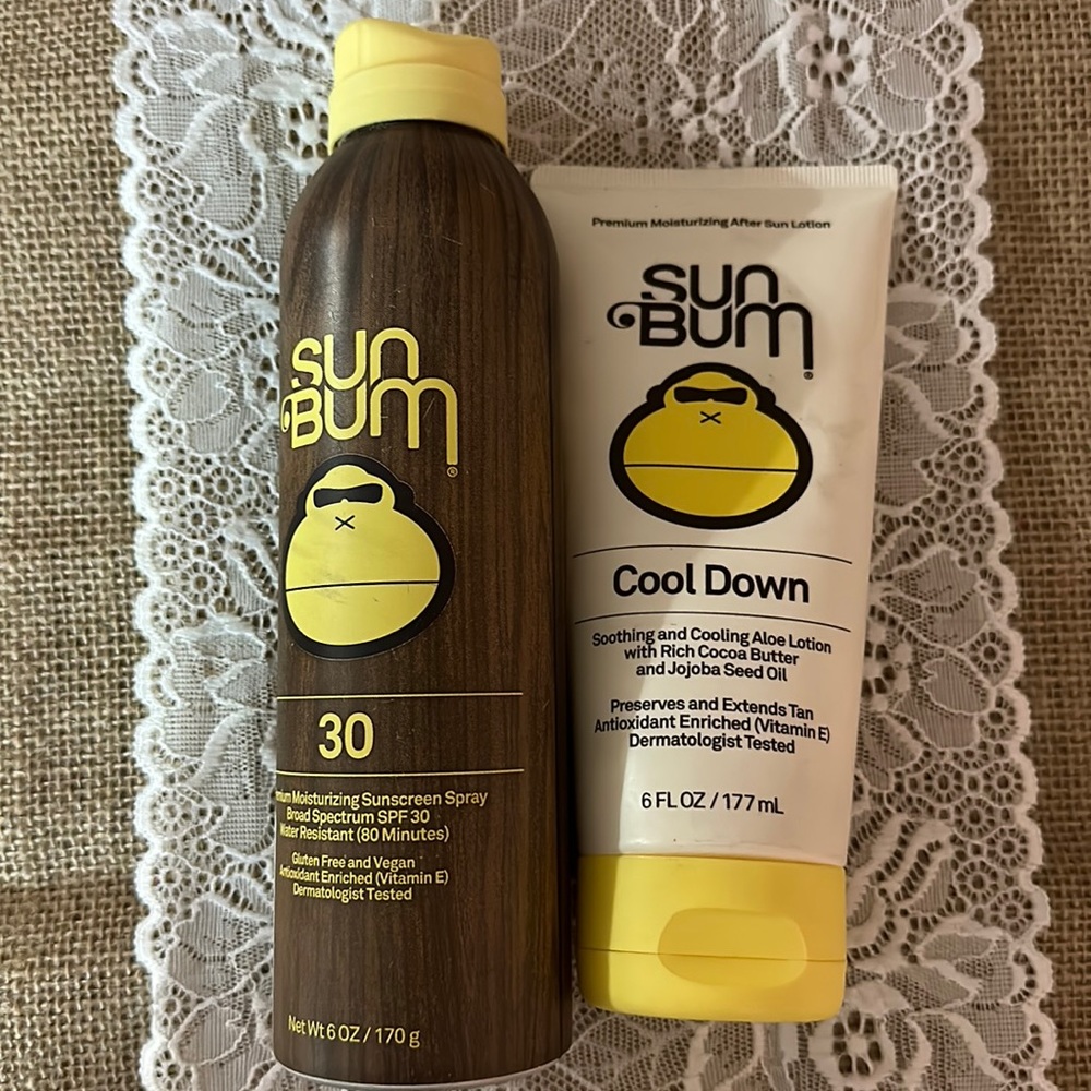 Bundle of sun bum (sunscreen spray and cool down lotion)